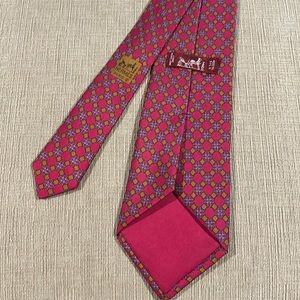 Hermes Geometric Silk Tie